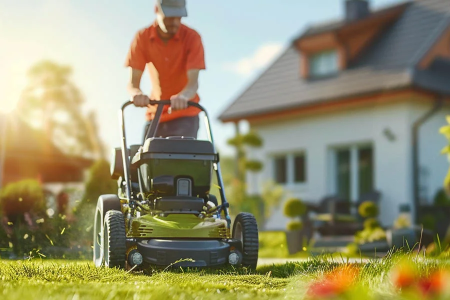 walk behind electric mower